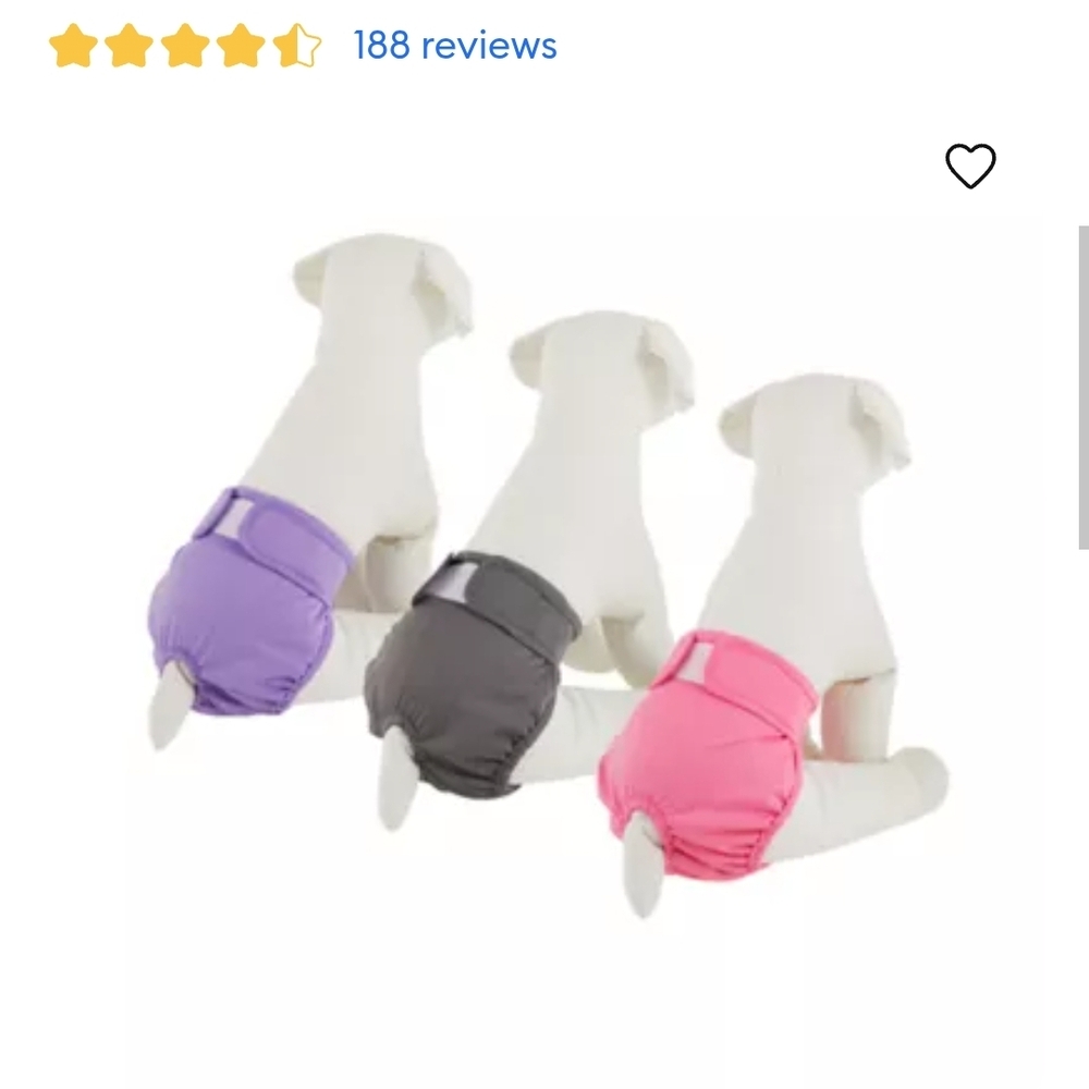 Doggie Diapers - New & Unused Washable Diapers